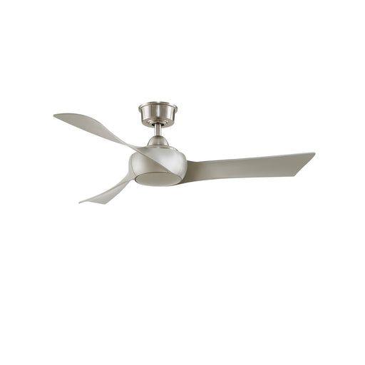 Fanimation Wrap Custom 48in 3-Blade Smart Ceiling Fan | Brushed Nickel and Brushed Nickel Composite Blades | Covered Patio | Model FPD8530BN-48BN