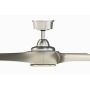 Fanimation Wrap Custom 56in 1-Light Ceiling Fan | Brushed Nickel and Brushed Nickel Composite with Opal Frosted Glass | Model FPD8530BN-56BN-LK