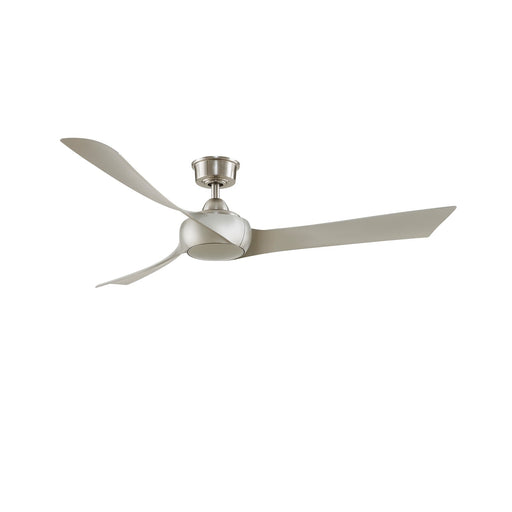 Fanimation Wrap Custom 60in 3-Blade Smart Ceiling Fan | Brushed Nickel Composite Blades | Covered Patio & Sunroom | Model FPD8530BN-60BN