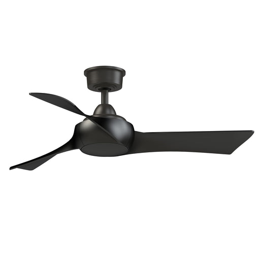 Fanimation Wrap Custom 44in 3-Blade Ceiling Fan | Dark Bronze and Black Composite | Covered Patio & Bedroom | Model FPD8530DZ-44BL