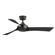 Fanimation Wrap Custom 52in 3-Blade Smart Ceiling Fan | Dark Bronze and Black Composite Blades | Covered Patio & Bedroom | Model FPD8530DZ-52BL