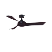 Fanimation Wrap Custom 52in 3-Blade Smart Ceiling Fan | Dark Bronze and Dark Walnut Composite Blades | Covered Patio | Model FPD8530DZ-52DWA
