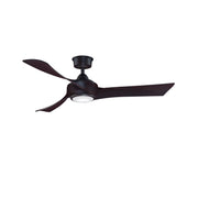 Fanimation Wrap Custom 52in 3-Blade Smart Ceiling Fan with LED Light | Dark Bronze and Dark Walnut Composite Blades | Model FPD8530DZ-52DWA-LK
