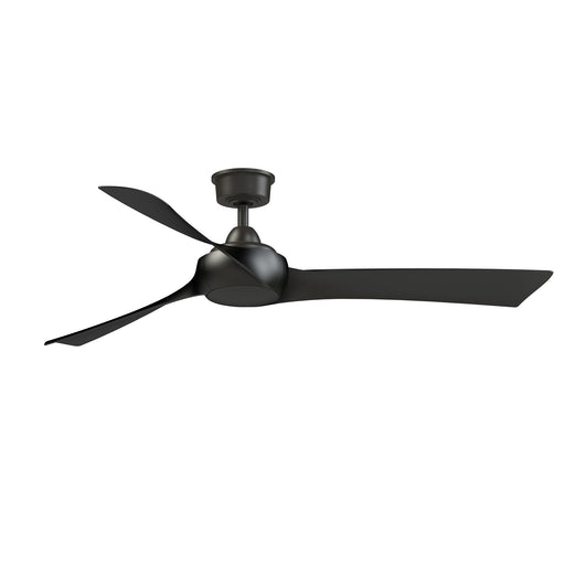 Fanimation Wrap Custom 60in 3-Blade Ceiling Fan | Dark Bronze and Black Composite | Covered Patio & Bedroom | Model FPD8530DZ-60BL