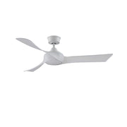 Fanimation Wrap Custom 52in Ceiling Fan | Contemporary Matte White and White Washed Composite Blades | Covered Patio & Porch | Model FPD8530MW-52WW