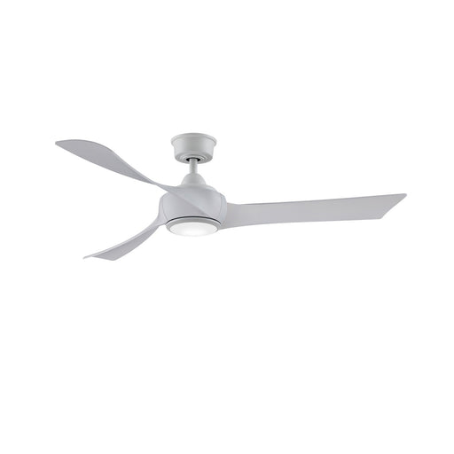 Fanimation Wrap Custom 56in 1-Light Ceiling Fan | Matte White and Opal Frosted Glass | Covered Patio & Sunroom | Model FPD8530MW-56MW-LK