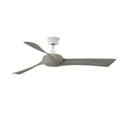 Fanimation Wrap Custom 56in Ceiling Fan | Matte White and Weathered Wood Composite Blades | Covered Patio & Sunroom | Model FPD8530MW-56WE