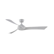 Fanimation Wrap Custom 60in Ceiling Fan | Matte White and White Washed Composite Blades | Covered Patio & Sunroom | Model FPD8530MW-60WW