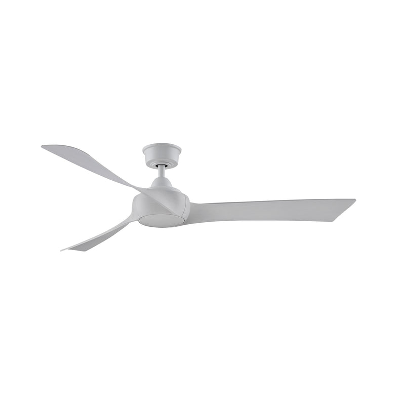 Fanimation Wrap Custom 60in Ceiling Fan | Matte White and White Washed Composite Blades | Covered Patio & Sunroom | Model FPD8530MW-60WW