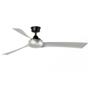 Fanimation Wrap Custom 64in Ceiling Fan | Contemporary Black and Brushed Nickel Composite Blades | Covered Patio & Living Room | Model FPD8531BL-64BN