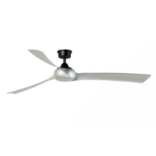 Fanimation Wrap Custom 72in Ceiling Fan | Black and Brushed Nickel Blades | Covered Patio & Living Room | 72 x 72 x 15.96 in | Model FPD8531BL-72BN