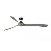 Fanimation Wrap Custom 84in Ceiling Fan | Contemporary Black and Weathered Wood Composite Blades | Covered Patio & Great Room | Model FPD8531BL-84WE