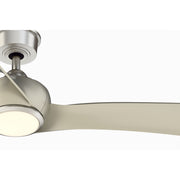 Fanimation Wrap Custom 64in 1-Light Ceiling Fan | Brushed Nickel and Opal Frosted Glass | Covered Patio & Sunroom | Model FPD8531BN-64BN-LK