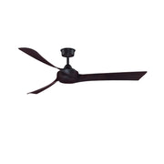 Fanimation Wrap Custom 64in 3-Blade DC Ceiling Fan | Dark Bronze and Dark Walnut Composite | Covered Patio & Living Room | Model FPD8531DZ-64DWA