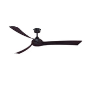 Fanimation Wrap Custom 72in 3-Blade Ceiling Fan | Dark Bronze and Dark Walnut Composite | Covered Patio & Great Room | Model FPD8531DZ-72DWA
