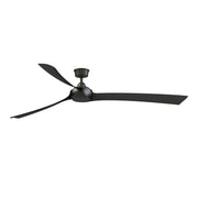 Fanimation Wrap Custom 84in 3-Blade Ceiling Fan | Dark Bronze and Black Composite Blades | Covered Patio & Porch | 8762 CFM | Model FPD8531DZ-84BL