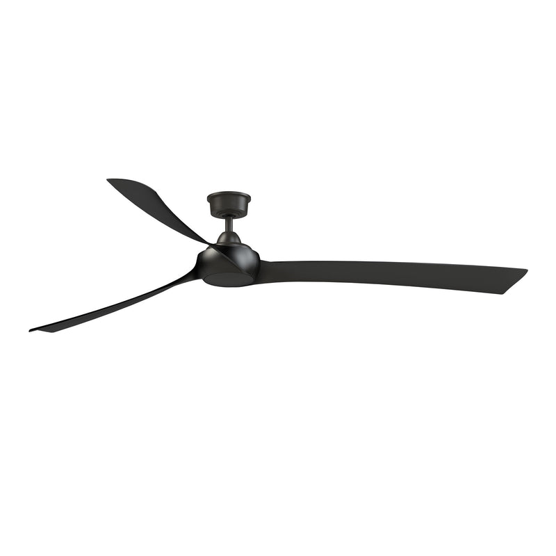 Fanimation Wrap Custom 84in 3-Blade Ceiling Fan | Dark Bronze and Black Composite Blades | Covered Patio & Porch | 8762 CFM | Model FPD8531DZ-84BL