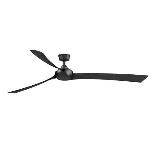 Fanimation Wrap Custom 84in 3-Blade Ceiling Fan | Dark Bronze and Black Composite Blades | Covered Patio & Porch | 8762 CFM | Model FPD8531DZ-84BL