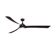 Fanimation Wrap Custom 84in 3-Blade Ceiling Fan with LED Light | Dark Bronze and Dark Walnut Composite Blades | Covered | Model FPD8531DZ-84DWA-LK