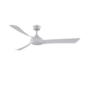 Fanimation Wrap Custom 64in 3-Blade Smart Ceiling Fan | Matte White and White Washed Composite Blades | Covered Patio & Living | Model FPD8531MW-64WW
