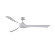 Fanimation Wrap Custom 72in 3-Blade Smart Ceiling Fan | Matte White and White Washed Composite Blades | Covered Patio, Porch | Model FPD8531MW-72WW