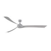 Fanimation Wrap Custom 84in 3-Blade Smart Ceiling Fan | Matte White and White Washed Composite | Covered Patio & Living Room | Model FPD8531MW-84WW