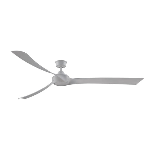 Fanimation Wrap Custom 84in 3-Blade Smart Ceiling Fan | Matte White and White Washed Composite | Covered Patio & Living Room | Model FPD8531MW-84WW