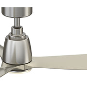 Fanimation Kute 52in 1-Light Smart Ceiling Fan | Brushed Nickel and Opal Frosted Glass | Covered Patio & Bedroom | Model FPD8534BN-LK
