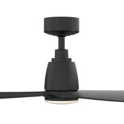 Fanimation Kute 44 44in Smart Ceiling Fan | Matte Black and Opal Frosted Glass | Covered Patio & Bedroom | 44 x 44 x 13.78 in | Model FPD8547BL-LK