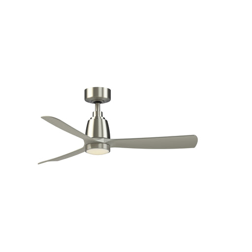 Fanimation Kute 44in 1-Light Smart Ceiling Fan | Brushed Nickel and Opal Frosted | Covered Patio & Bedroom | 44 x 44 x 14.48 in | Model FPD8547BN-KLK