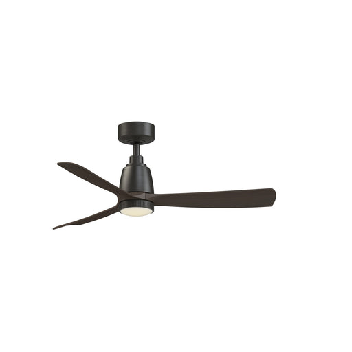Fanimation Kute 44 1-Light Smart Ceiling Fan | Dark Bronze and Dark Walnut Composite | Covered Patio & Bedroom | Model FPD8547DZ-KLK