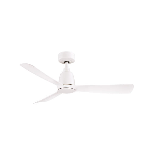 Fanimation Kute 44in 3-Blade Ceiling Fan | Matte White Composite | Covered Patio & Bedroom | 44 x 44 x 13 in | Model FPD8547MW