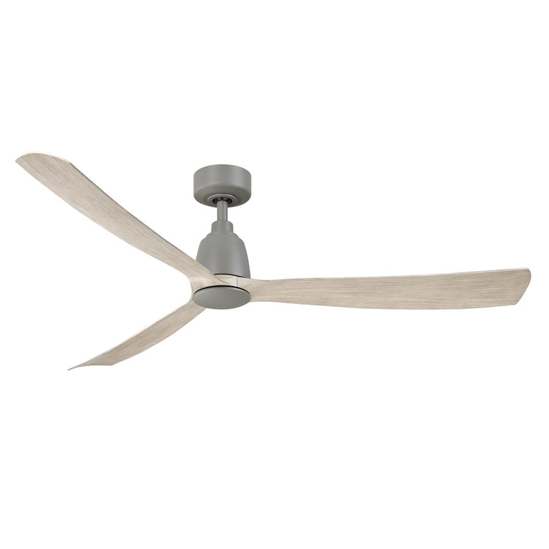 Fanimation Kute 60in 3-Blade Ceiling Fan | Antique Graphite and Light Oak Composite | Covered Patio & Great Room | 60 x 60 x 13 in | Model FPD8560AGP