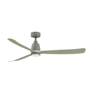 Fanimation Kute 60 60in Smart Ceiling Fan with Knurled LED Light | Antique Graphite and Light Oak Composite | Bedroom | Model FPD8560AGP-KLK