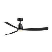 Fanimation Kute 60in 1-Light Smart Ceiling Fan | Modern Black and Matte White with Opal Frosted Glass | Covered Patio | Model FPD8560BL-LKMW