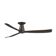 Fanimation Kute 60in Flush Mount Smart Ceiling Fan | Dark Bronze and Dark Walnut Composite Blades | Bedroom, Living Room | Model FPD8560DZ-F