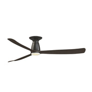 Fanimation Kute 60 60in Flush Smart Ceiling Fan | Dark Bronze and Dark Walnut Composite | Covered Patio & Bedroom | Model FPD8560DZ-LK-F