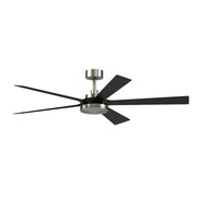 Fanimation TorchAire 64" Ceiling Fan/LED Light Kit, Nickel/Black - FPD8564BN