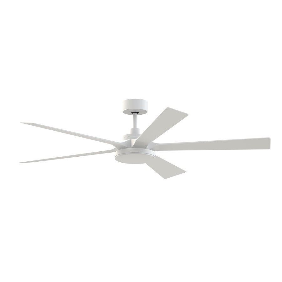 Fanimation TorchAire 64" Ceiling Fan/LED Light Kit, White/White - FPD8564MW