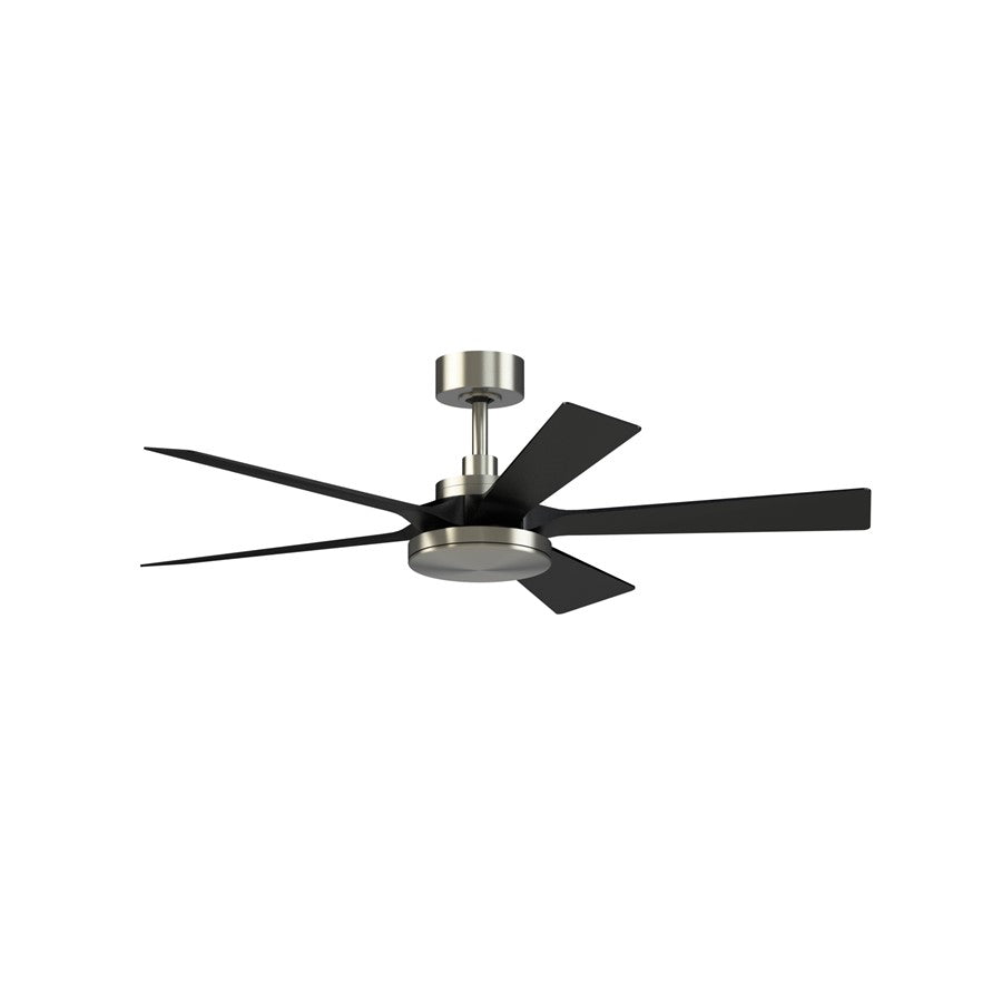 Fanimation TorchAire 52" Ceiling Fan/LED Light Kit, Nickel/Black - FPD8570BN