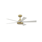 Fanimation TorchAire 52" Ceiling Fan/LED Light Kit, Brass/White - FPD8570BS