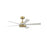 Fanimation TorchAire 52" Ceiling Fan/LED Light Kit, Brass/White - FPD8570BS