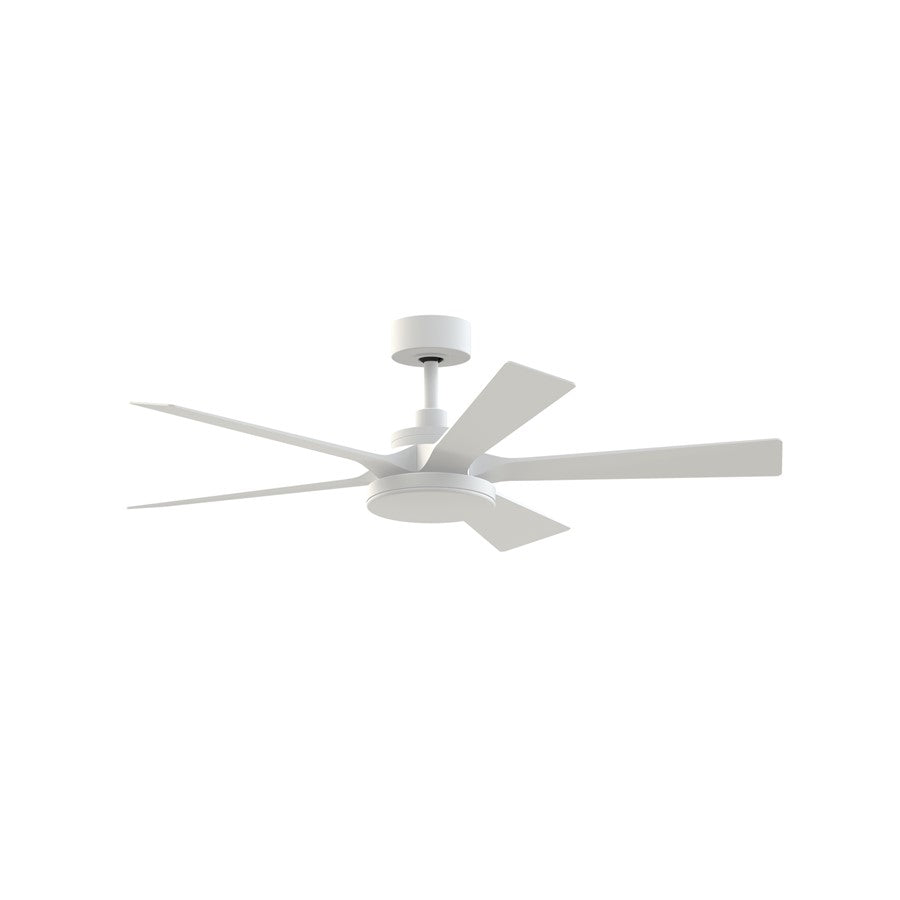 Fanimation TorchAire 52" Ceiling Fan/LED Light Kit, White/White - FPD8570MW