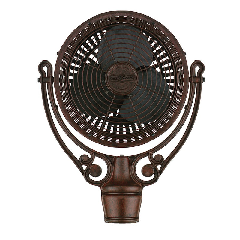 Fanimation Old Havana 24in 3-Blade Ceiling Fan Motor Assembly | Rust Finish Die-Cast Metal | Damp Locations & Covered Patios | Model FPH210RS