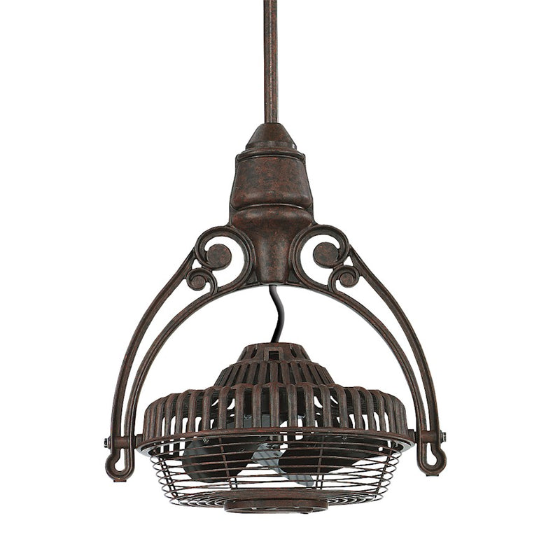 Fanimation Old Havana 27in Ceiling Mount Fan | Rust Steel | Bedroom & Living Room | 27 x 6 x 3 in | Model FPH81RS1