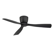 Fanimation Klinch 52in 3-Blade Ceiling Fan with LED Light | Black and Opal Frosted Glass | Indoor/Outdoor Living Room & Bedroom | Model FPS7679BL