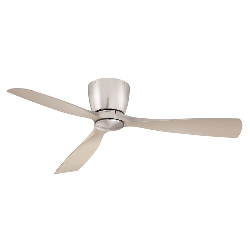Fanimation Klinch 52in 3-Blade Ceiling Fan with LED Light | Brushed Nickel and Opal Frosted Glass | Indoor/Outdoor Living Room | Model FPS7679BN