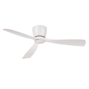 Fanimation Klinch 52in 3-Blade Ceiling Fan | Matte White and Opal Frosted Glass | Indoor & Outdoor Damp Rated | 1600 Lumens 3000K | Model FPS7679MW