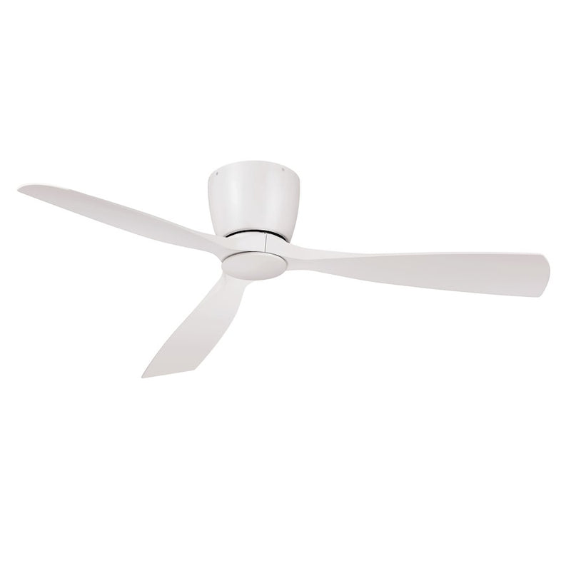Fanimation Klinch 52in 3-Blade Ceiling Fan | Matte White and Opal Frosted Glass | Indoor & Outdoor Damp Rated | 1600 Lumens 3000K | Model FPS7679MW