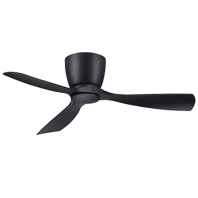 Fanimation Klinch 44in 3-Blade Ceiling Fan | Black and Opal Frosted Glass | Indoor & Outdoor Damp Rated | 1600 Lumens 3000K | Model FPS7681BL